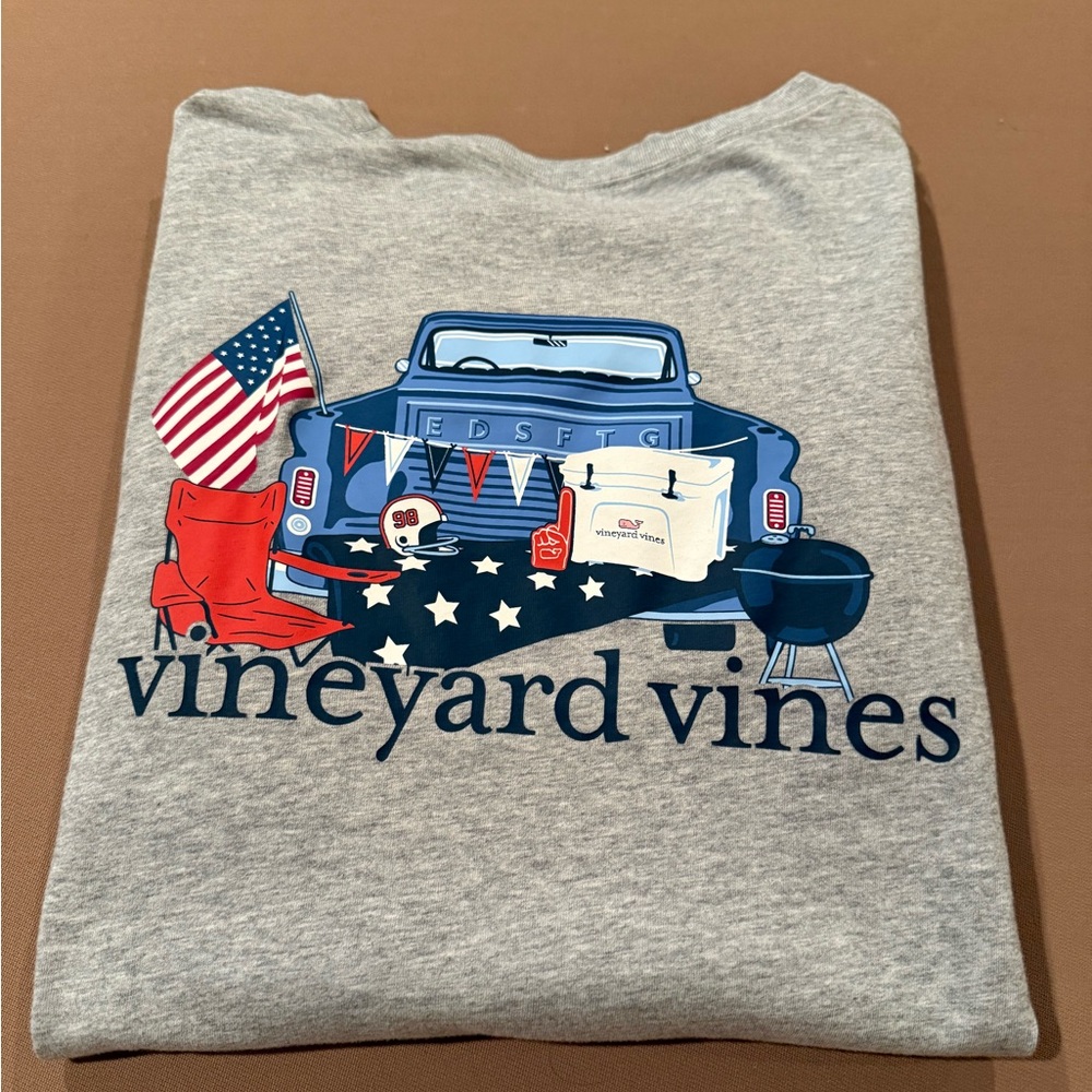 Vineyard Vines Heather Gray Long Sleeve T-Shirt